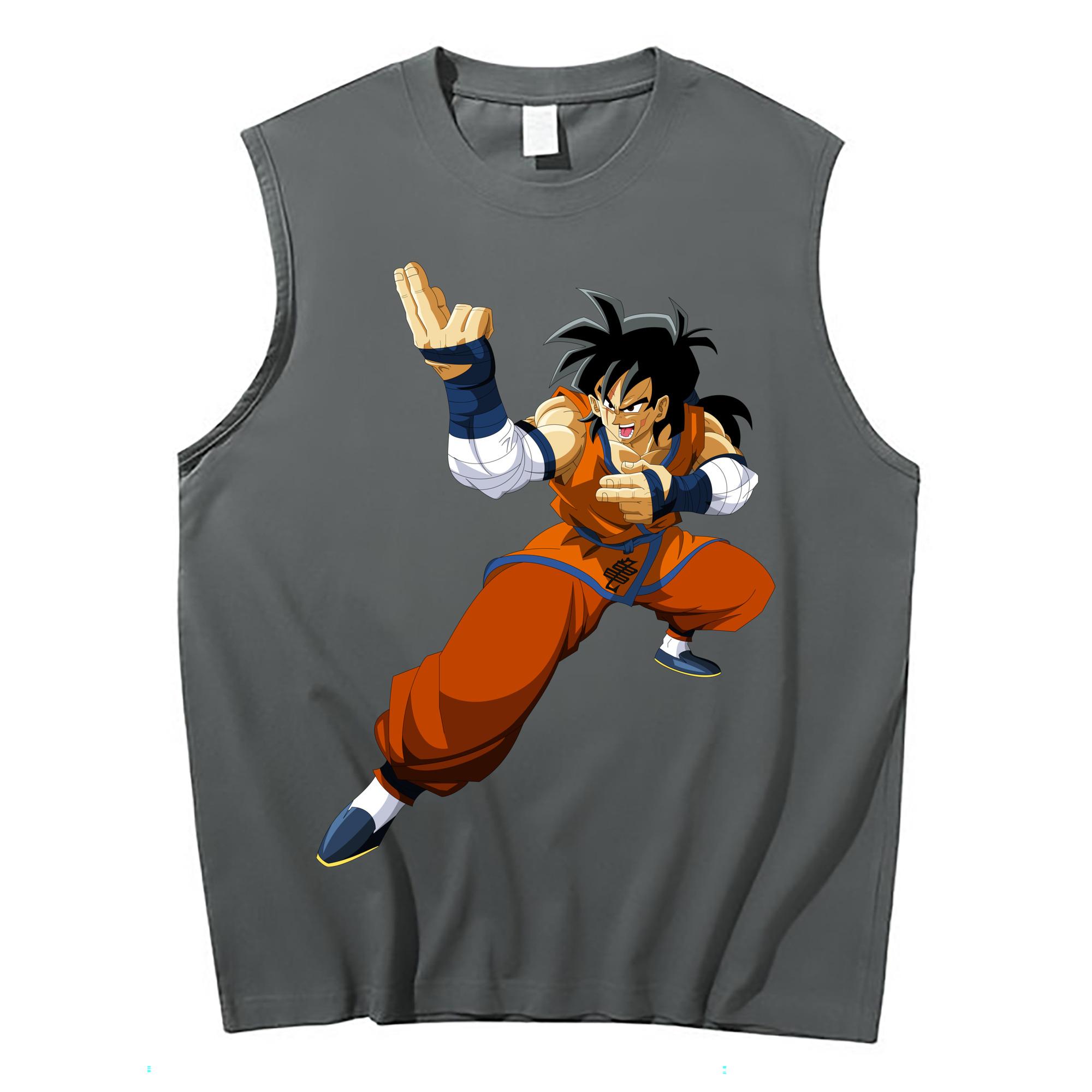 （画像用） ドラゴンボール ヤムチャ DRAGON BALL Yamcha コットン100％タンクトップ（フロントプリント）